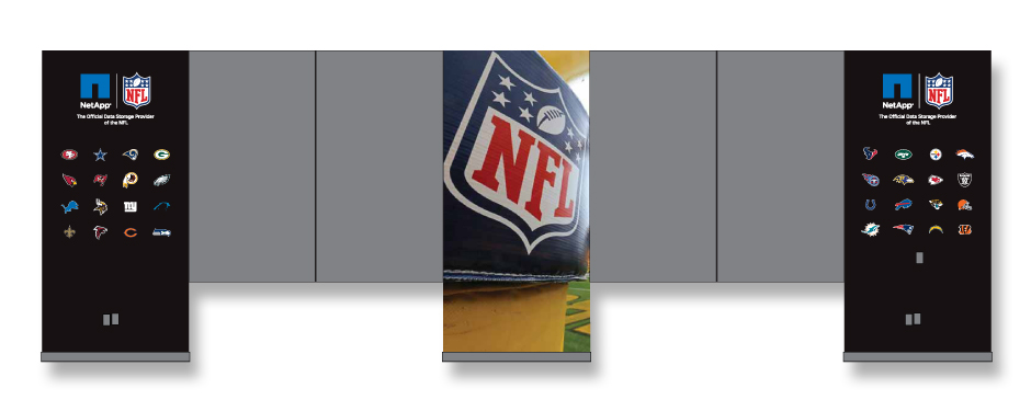 NetApp NFL Cafeteria Wall Graphics
