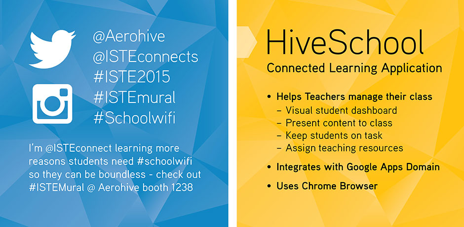 Aerohive ISTE 2015 Demo Signs