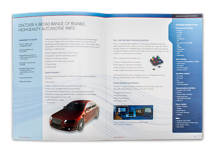 Cypress Automotive Solutions Brochure Spread 1