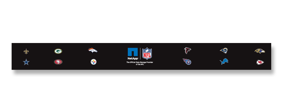NetApp NFL Cafeteria Line Graphics