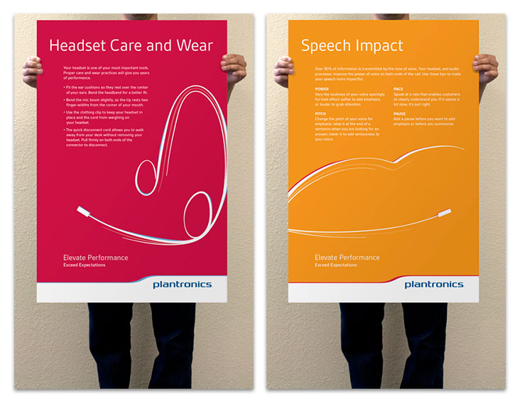 Headset Care and Wear and Speech Impact Posters